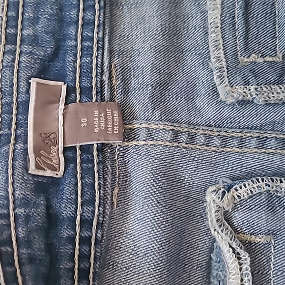 Chelsea28 Flare Button Fly Ankle High Rise Jeans - Picture 8 of 8